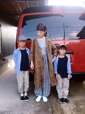 「Paradise Picnic（パラダイスピクニック）のアイテム（ジャケット/アウター）」を使った、よちさん（レディース・157cm）の秋コーディネート