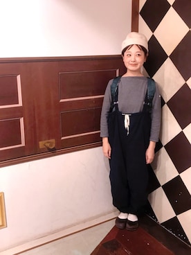 「Denime（ドゥニーム）のアイテム（バッグ）」を使った、よちさん（レディース・157cm）の秋コーディネート