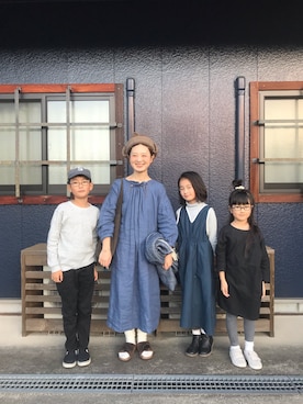 「TWEED MILL（ツイードミル）のアイテム」を使った、よちさん（レディース・157cm）の秋コーディネート