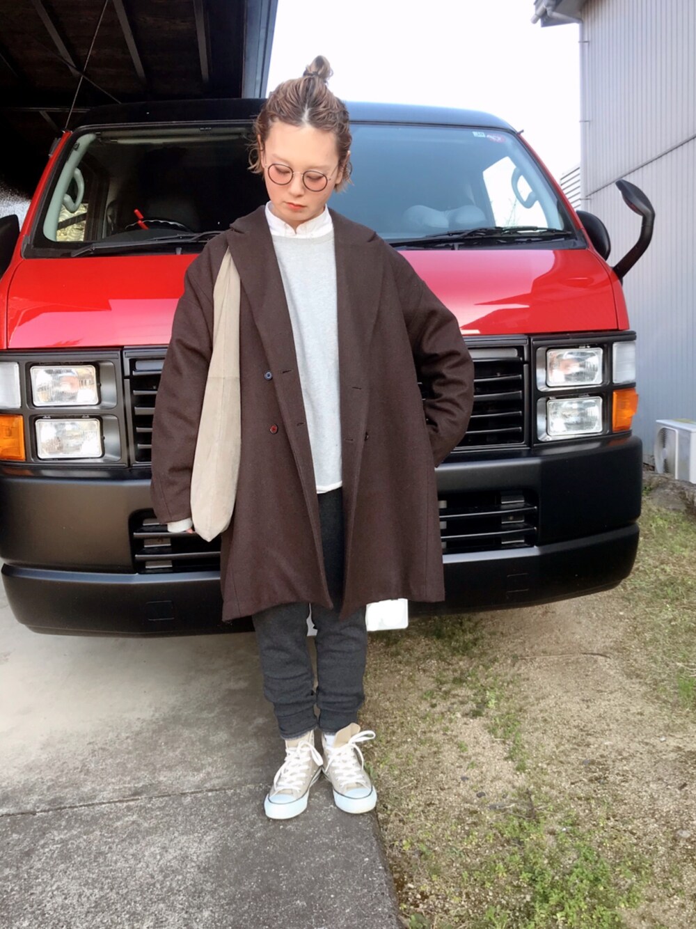 BASISBROEK/EGG3/ビッグシルエットダブルチェスターコート BASISBROEK (バージズブルック) EGG / #MEN