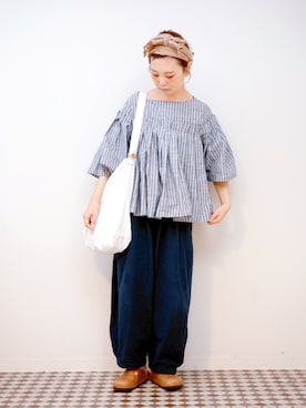 「RNA（アールエヌエー）のアイテム」を使った、よちさん（レディース・157cm）の夏コーディネート