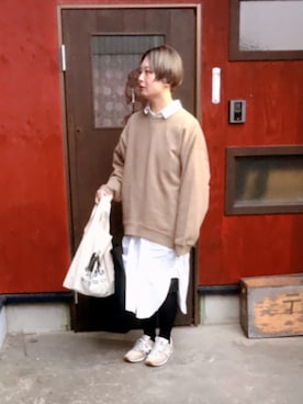 「CUBE SUGAR（キューブシュガー）のアイテム」を使った、よちさん（レディース・157cm）の秋コーディネート