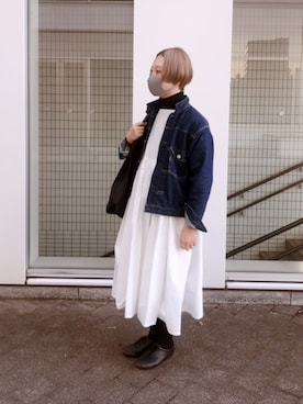 「orSlow（オアスロウ）のアイテム（ジャケット/アウター）」を使った、よちさん（レディース・157cm）の冬コーディネート