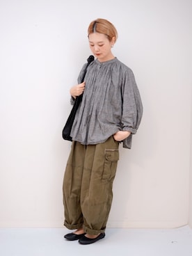 「Minnetonka（ミネトンカ）のアイテム」を使った、よちさん（レディース・157cm）の春コーディネート
