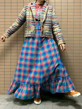 「70’s」｜かんなさん（レディース・164cm）の冬コーディネート