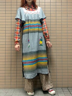 「ジャックパーセル」｜「アイテム（ワンピース/ドレス）」を使った、かんなさん（レディース・164cm）の春コーディネート