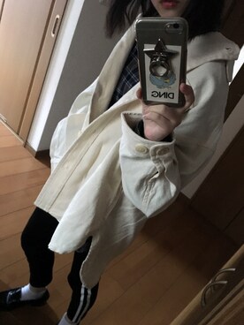 「韓国好きな人と繋がりたい」｜「アイテム（その他アウター）」を使った、artmeikingさん（レディース・155cm）の冬コーディネート