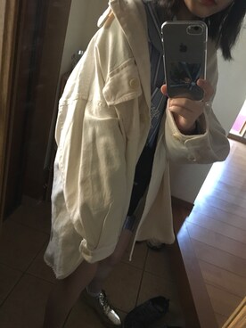 「韓国好きな人と繋がりたい」｜「アイテム（その他アウター）」を使った、artmeikingさん（レディース・155cm）の春コーディネート