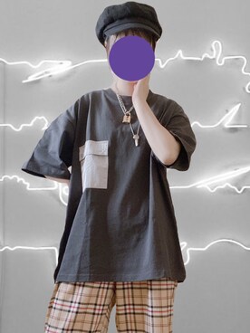 「バーバリー」｜「アイテム（アクセサリー）」を使った、artmeikingさん（レディース・156cm）の夏コーディネート