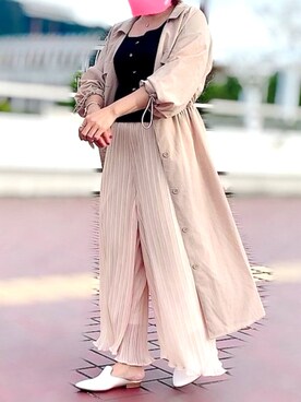 「Candy Beans（キャンディビーンズ）のアイテム（トップス）」を使った、meiさん（レディース・149cm）の春コーディネート