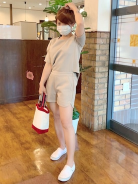「Jewelna Rose（ジュエルナローズ）のアイテム」を使った、meiさん（レディース・149cm）の夏コーディネート
