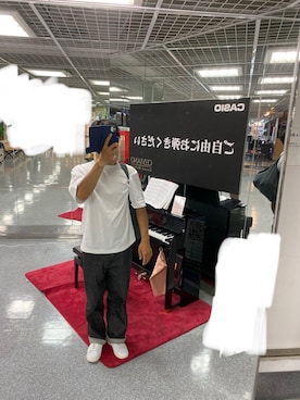 「SEVENTY FOUR（セブンティーフォー）のアイテム」を使った、 山口晶也さん（メンズ・177cm）の夏コーディネート