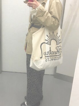 「シアタープロダクツ(THEATRE PRODUCTS)」｜「アイテム（バレエシューズ）」を使った、aopipiさん（レディース・155cm）の春コーディネート