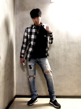 しんちゃんさん(メンズ・181cm)の夏コーディネート