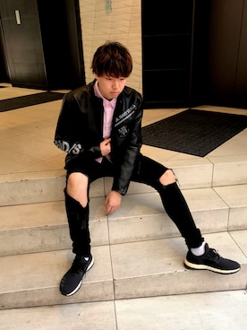 しんちゃんさん（メンズ・181cm）の春コーディネート