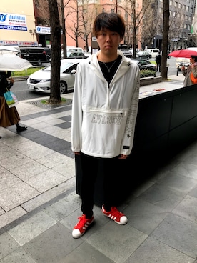 しんちゃんさん（メンズ・181cm）の春コーディネート