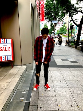 しんちゃんさん（メンズ・180cm）の夏コーディネート