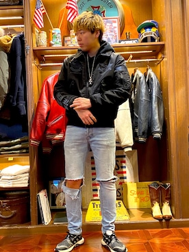 しんちゃんさん(メンズ・181cm)の春コーディネート