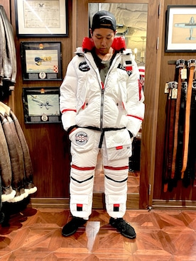 アポロダウン パンツ/APOLLO DOWN PANTS/AVIREX/ アヴィレックスを使っ