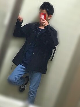 「CONVERSE（コンバース）のアイテム（ブルゾン）」を使った、Yuto-_-ゆうとさん（メンズ・167cm）の春コーディネート