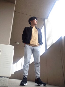 「URBAN RESEARCH（アーバンリサーチ）のアイテム（ミリタリージャケット）」を使った、ノエルさん（メンズ・173cm）の春コーディネート