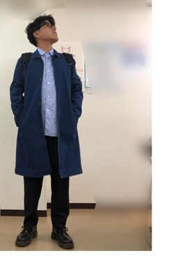 【完売品】【XL】ZARA♡ザラ ウール ステンカラーコート メンズ フルジップ