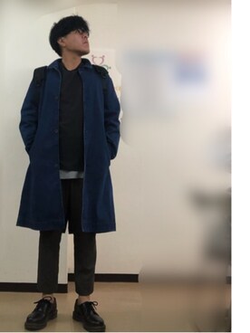 「ZARA（ザラ）のアイテム（ノーカラージャケット）」を使った、ノエルさん（メンズ・173cm）の秋コーディネート