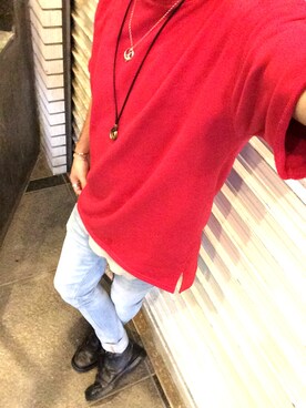 「wjk（ダヴルジェイケイ）のアイテム（アクセサリー）」を使った、hideboonさん（メンズ・165cm）の夏コーディネート