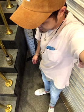 「wjk（ダヴルジェイケイ）のアイテム（アクセサリー）」を使った、hideboonさん（メンズ・165cm）の夏コーディネート