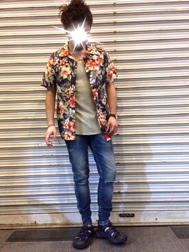 「wjk（ダヴルジェイケイ）のアイテム（アクセサリー）」を使った、hideboonさん（メンズ・165cm）の夏コーディネート