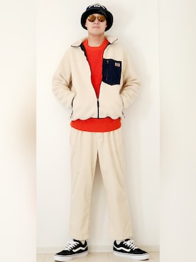 「Levi's（リーバイス）のアイテム（その他アウター）」を使った、Rさん（メンズ・184cm）の冬コーディネート