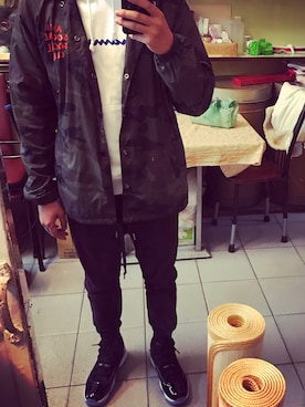 「Fairplayのアイテム」を使った、Jack Hungさん（メンズ・173cm）の冬コーディネート