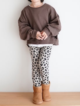 「アイテム（ラッピングキット、レッド系）」を使った、haa__fuuさん（キッズ・100cm）の秋コーディネート