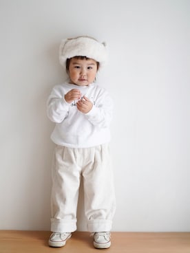 「アイラブCONVERSE」｜「アイテム（パンツ）」を使った、haa__fuuさん（キッズ・80cm）の冬コーディネート