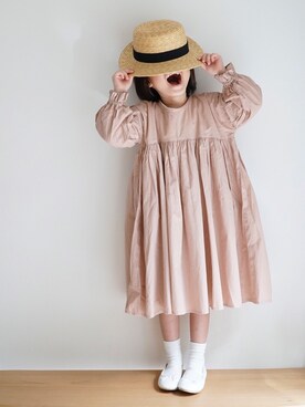 ワンピース ピンク系 を使った ハンドメイド子供服 の人気ファッションコーディネート Wear