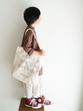 「スカーチョ」｜「アイテム（その他）」を使った、haa__fuuさん（キッズ・110cm）の秋コーディネート