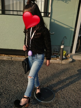 「アイテム（パンプス）」を使った、AKNさん（キッズ・120cm）の冬コーディネート