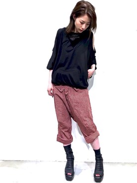 「CINZIA ARAIA（チンツィア アライア）のアイテム」を使った、Shih-huiさん（レディース・158cm）の春コーディネート