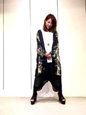 「CINZIA ARAIA（チンツィア アライア）のアイテム」を使った、Shih-huiさん（レディース・158cm）の夏コーディネート