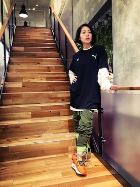 「FentyPumaByRihanna」｜Shih-huiさん（レディース・158cm）の夏コーディネート