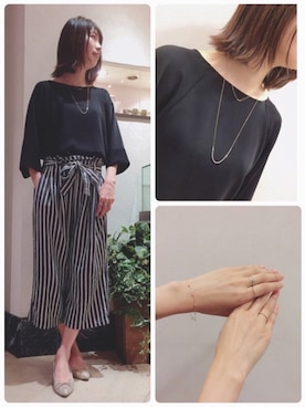 「anq.（アンク）のアイテム」を使った、ブランティムールさん（レディース・160cm）の春コーディネート