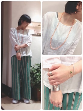 「anq.（アンク）のアイテム」を使った、ブランティムールさん（レディース・160cm）の春コーディネート