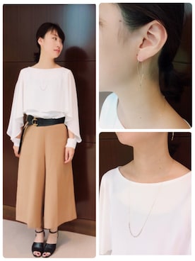 「anq.（アンク）のアイテム」を使った、ブランティムールさん（レディース・160cm）の夏コーディネート