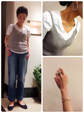 「anq.（アンク）のアイテム」を使った、ブランティムールさん（レディース・160cm）の夏コーディネート