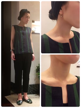 「anq.（アンク）のアイテム」を使った、ブランティムールさん（レディース・160cm）の夏コーディネート