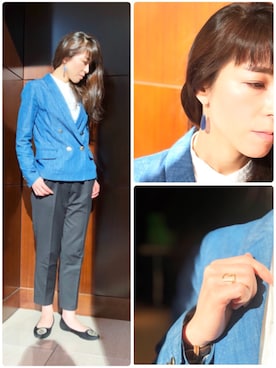 「anq.（アンク）のアイテム」を使った、ブランティムールさん（レディース・160cm）の冬コーディネート