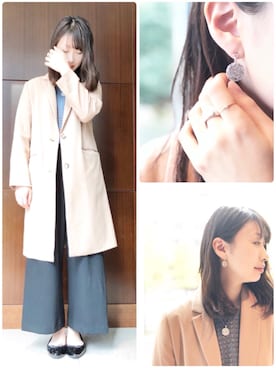 「anq.（アンク）のアイテム」を使った、ブランティムールさん（レディース・160cm）の冬コーディネート