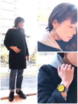 「anq.（アンク）のアイテム」を使った、ブランティムールさん（レディース・160cm）の冬コーディネート