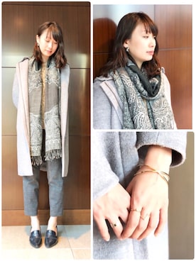 「anq.（アンク）のアイテム」を使った、ブランティムールさん（レディース・160cm）の冬コーディネート