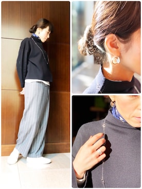 「anq.（アンク）のアイテム」を使った、ブランティムールさん（レディース・160cm）の冬コーディネート